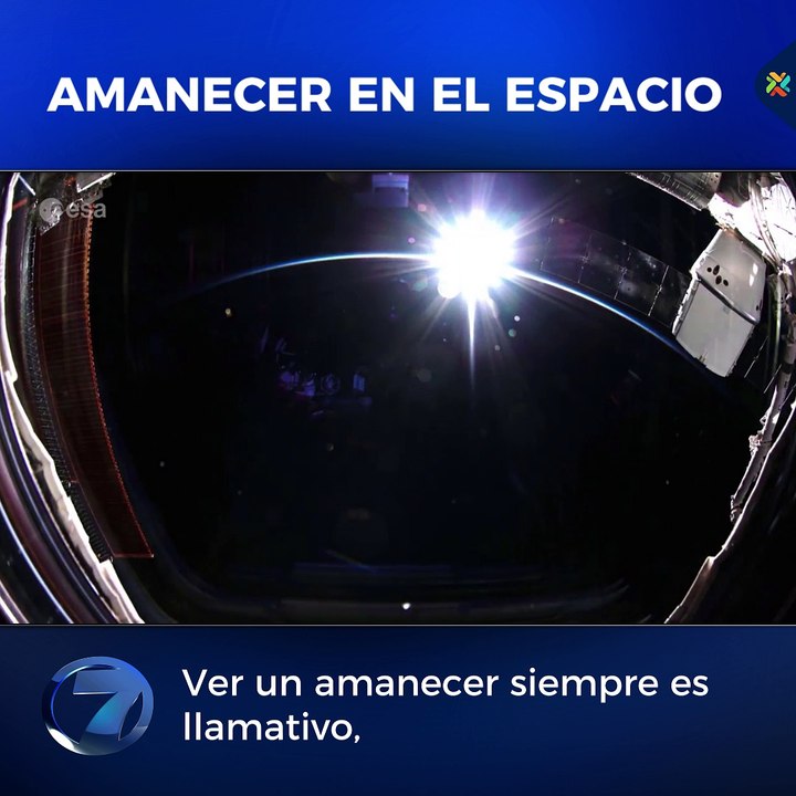 Amanecer en el espacio