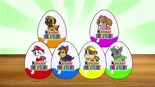 Colors Learn With Om Nom Eats Paw Patrol Kinder Surprise Eggs | Surpresa Para Colorir