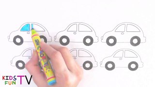 Learn Colors And How To Draw Car Coloring Pages And Drawing For Kids Learning