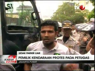 Sidak Parkir Liar, Pemilik Kendaraan Memprotes Petugas