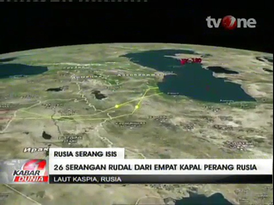 Kapal Perang Rusia Gempur ISIS di Suriah