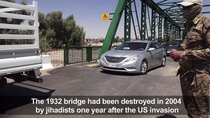 Iconic iron bridge reopens in Iraq's Fallujah
