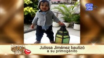 Julissa Jiménez bautizó a su primogénito