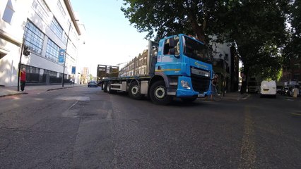 Lorry Nearly Left Hooks Cyclist