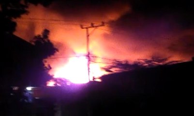 Pasar Renteng Lombok NTB terbakar