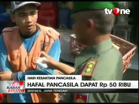 Hafal Pancasila dapat Uang 50 Ribu Rupiah
