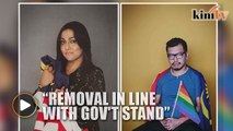Minister: Removal of photos of LGBT activists in line with gov't stand