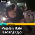 #1MENIT | Pejalan Kaki Hadang Ojol