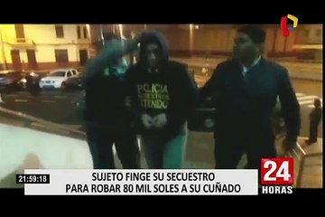 Detienen a sujeto que fingió secuestro y solicitó más de 80 soles para rescate