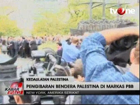 Bendera Palestina Berkibar di Markas PBB