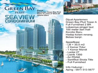 SANGAT STRATEGIS, Call 0811-513-5677, Apartemen Dijual Green Bay Pluit Jakarta