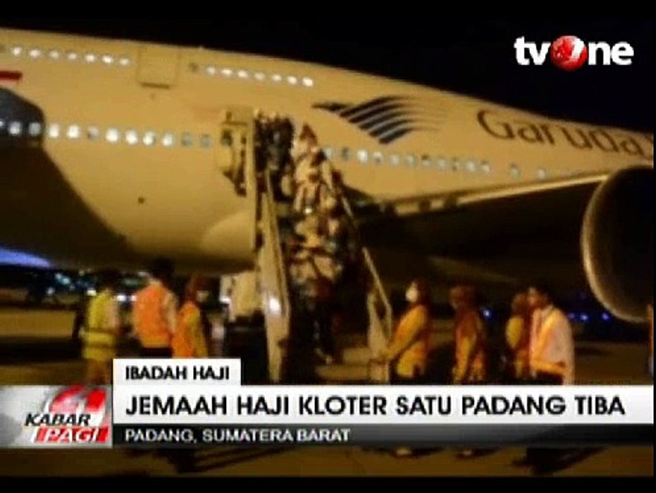 Jemaah Haji Kloter Satu Padang Tiba di Tanah Air