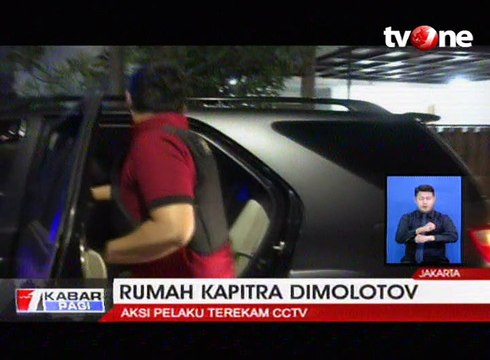 Rumah Politisi PDIP Kapitra Ampera Dilempari 2 Bom Molotov