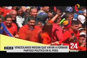 Niegan que venezolanos quieran formar partido en Perú