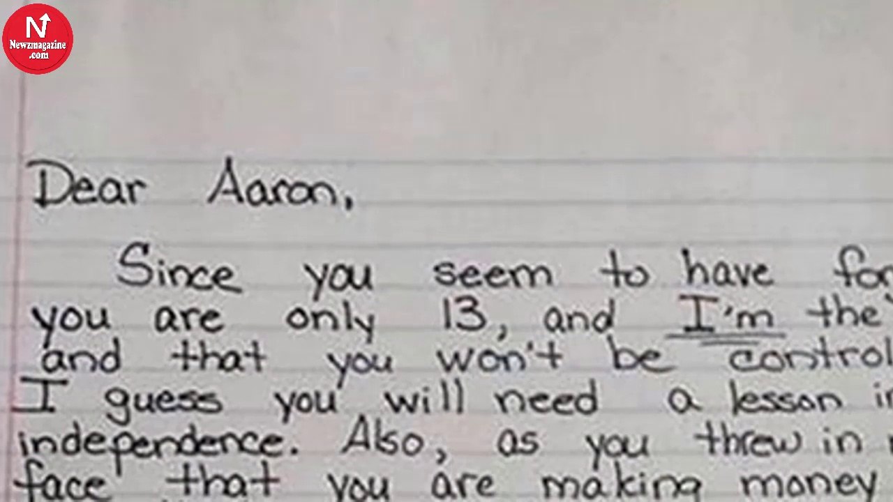Mom’s Letter To 13-Year-Old Son Goes Viral, Parents Applaud Her Tough Love Approach