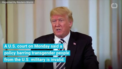 2nd U.S. Judge Bars Trump's Anti-Transgender Troops Policy