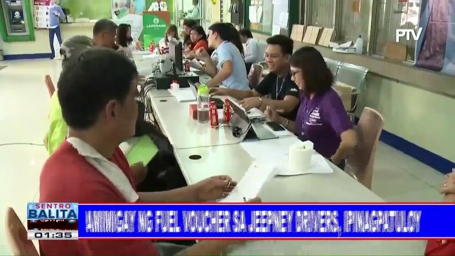 Pamimigay ng fuel voucher sa jeepney drivers, ipinagpatuloy