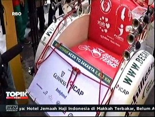 Pria Skotlandia Tembus Asap Kayuh Becak dari Aceh ke Jakarta