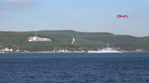 Çanakkale Rus Savaş Gemisi 'Azov' Çanakkale Boğazı'ndan Geçti Hd