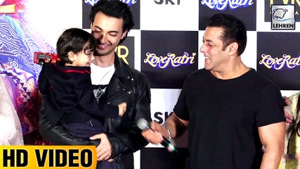 Salman's Nephew Ahil Sharma's Cute Moments At LoveRatri Trailer Launch