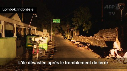 Indonésie/Lombok: un village déserté après un séisme meurtrier