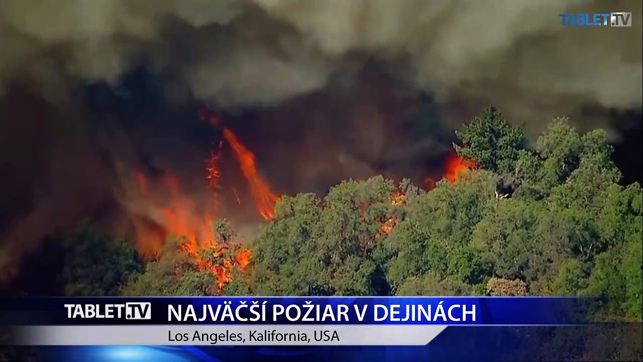 V Kalifornii vyčíňa najväčší lesný požiar v dejinách štátu