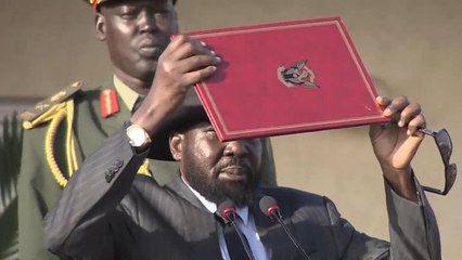 مسيرات شعبية بجوبا ابتهاجا بالسلام بين الحكومة والمعارضة