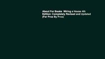 About For Books  Wiring a House 4th Edition: Completely Revised and Updated (For Pros By Pros)