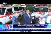 4 ambulancias nuevas completamente equipadas, fueron entregadas a la Cruz Roja Nicaragüense de parte del pueblo y gobierno de Japón a través de su embajador en