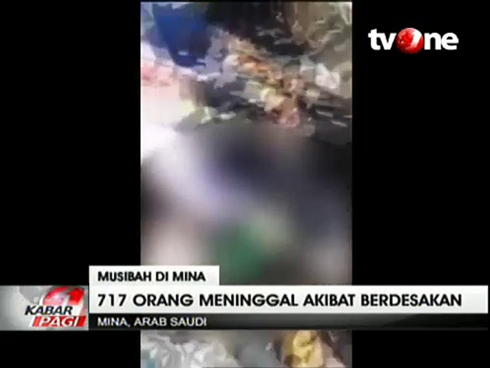 Korban Tewas Tragedi Mina Capai 717 Jemaah Haji