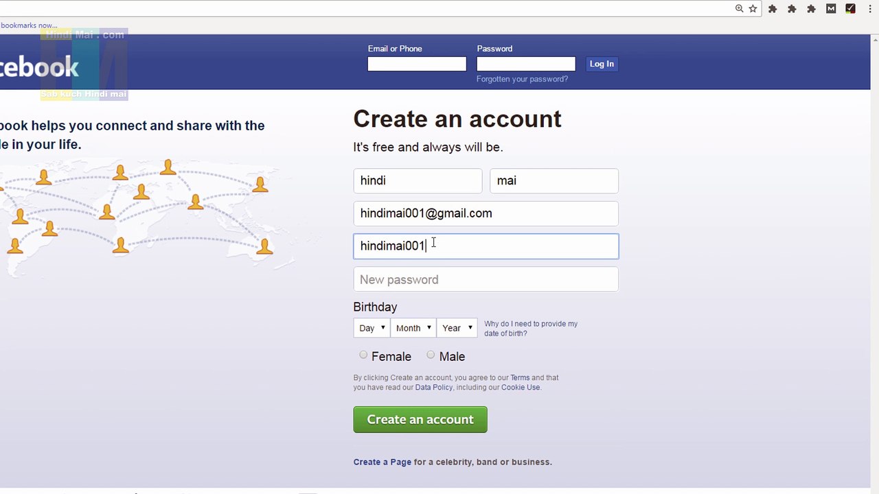 How To Create Facebook Account in Hindi