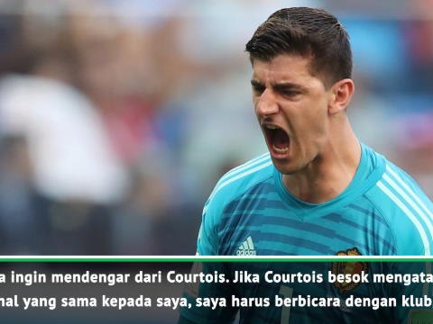 Jika Courtois Ingin Ke Real Madrid, Dia Bisa Tinggalkan Chelsea - Sarri
