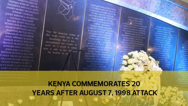 Kenyans commemorate 20 years after August 7, 1998 attack