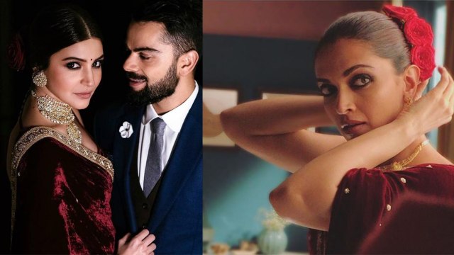 Deepika Padukone wore that same saree that Anushka Sharma wore at her Engagement Day | FilmiBeat