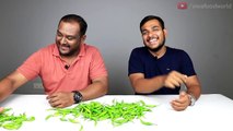 EPIC GREEN CHILLIES EATING CHALLENGE | Green Chillies Eating Competition | Food Challenge