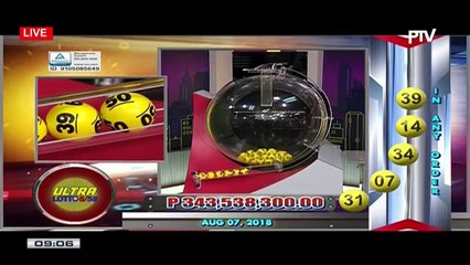 PCSO 9 PM Lotto Draw, August 7, 2018