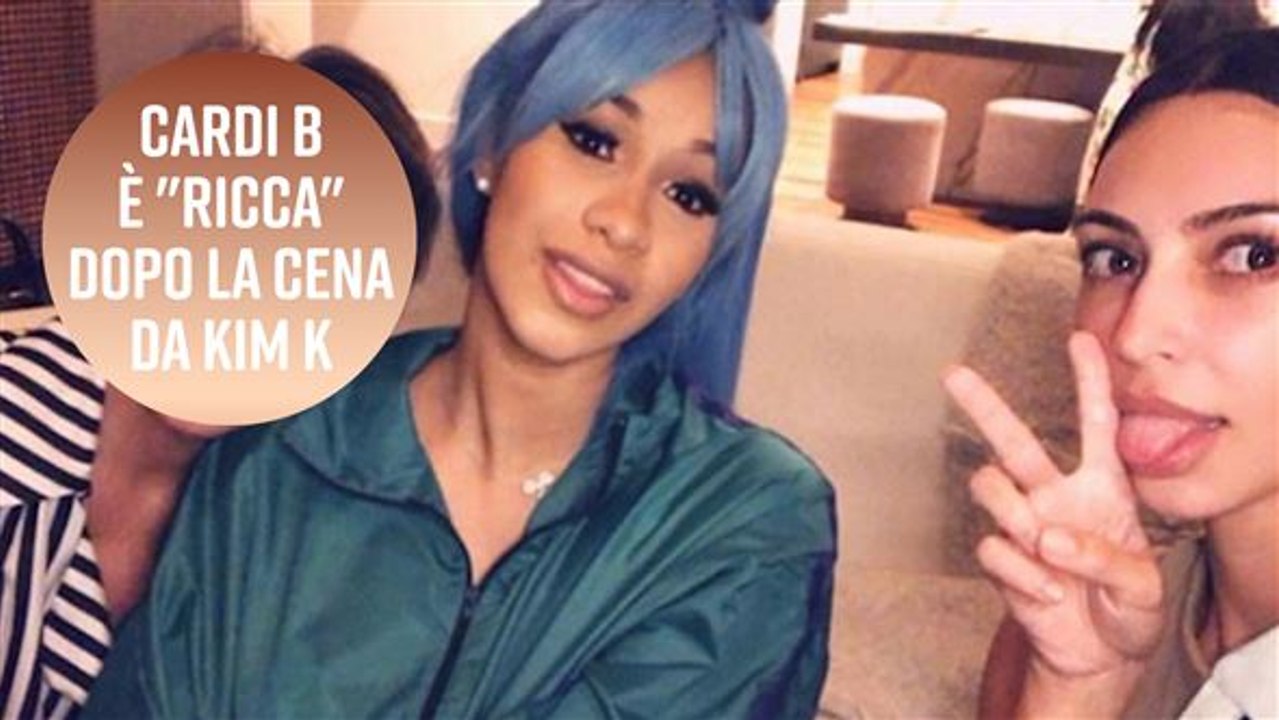 Cardi B a cena da Kim e Kanye