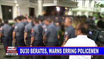 NEWS: Du30 berates, warns erring policemen