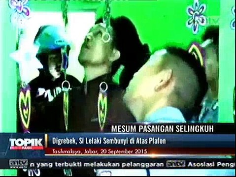 Pasangan Selingkuh Digerebek, Si Lelaki Sembunyi di Atas Plafon