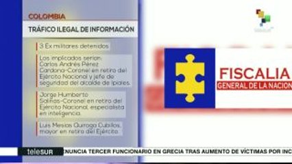 Colombia: detienen a exmilitares por tráfico ilegal de información