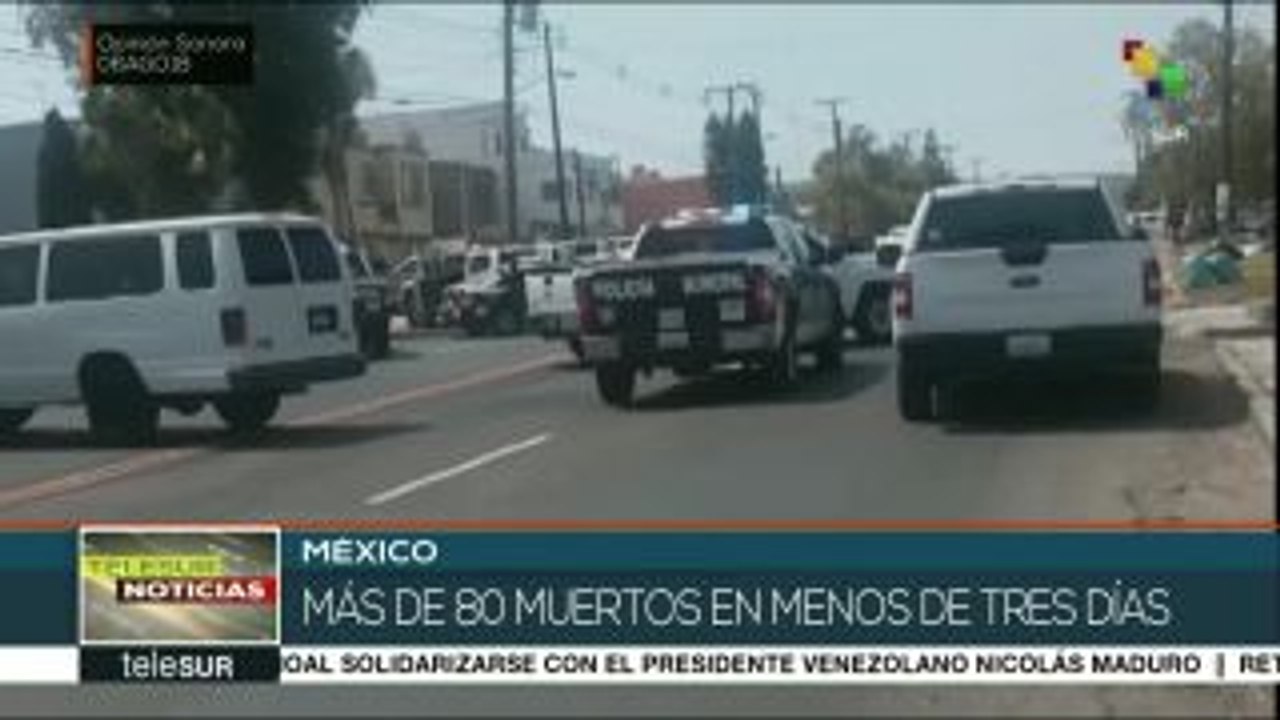 Violencia en México deja más de 80 muertos este fin de semana