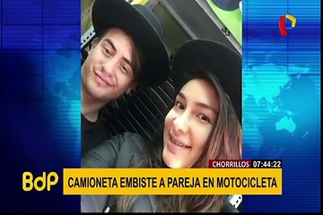 Chorrillos: jóvenes que se trasladaban en motocicleta fueron embestidos por camioneta