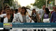 Protestan contra la violencia machista en Puerto Rico