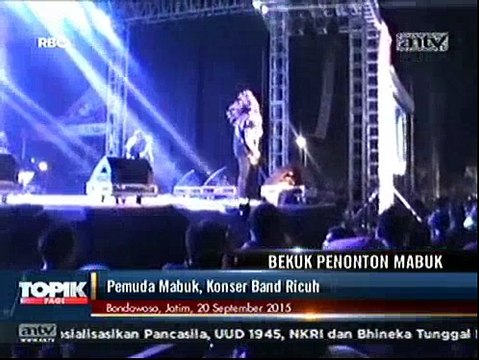 Penonton Mabuk, Konser Setia Band Ricuh