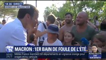 Brégançon: Emmanuel Macron s'offre un premier bain de foule