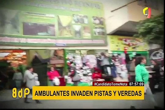 Callao: decenas de ambulantes invaden pistas y veredas para ofrecer sus productos