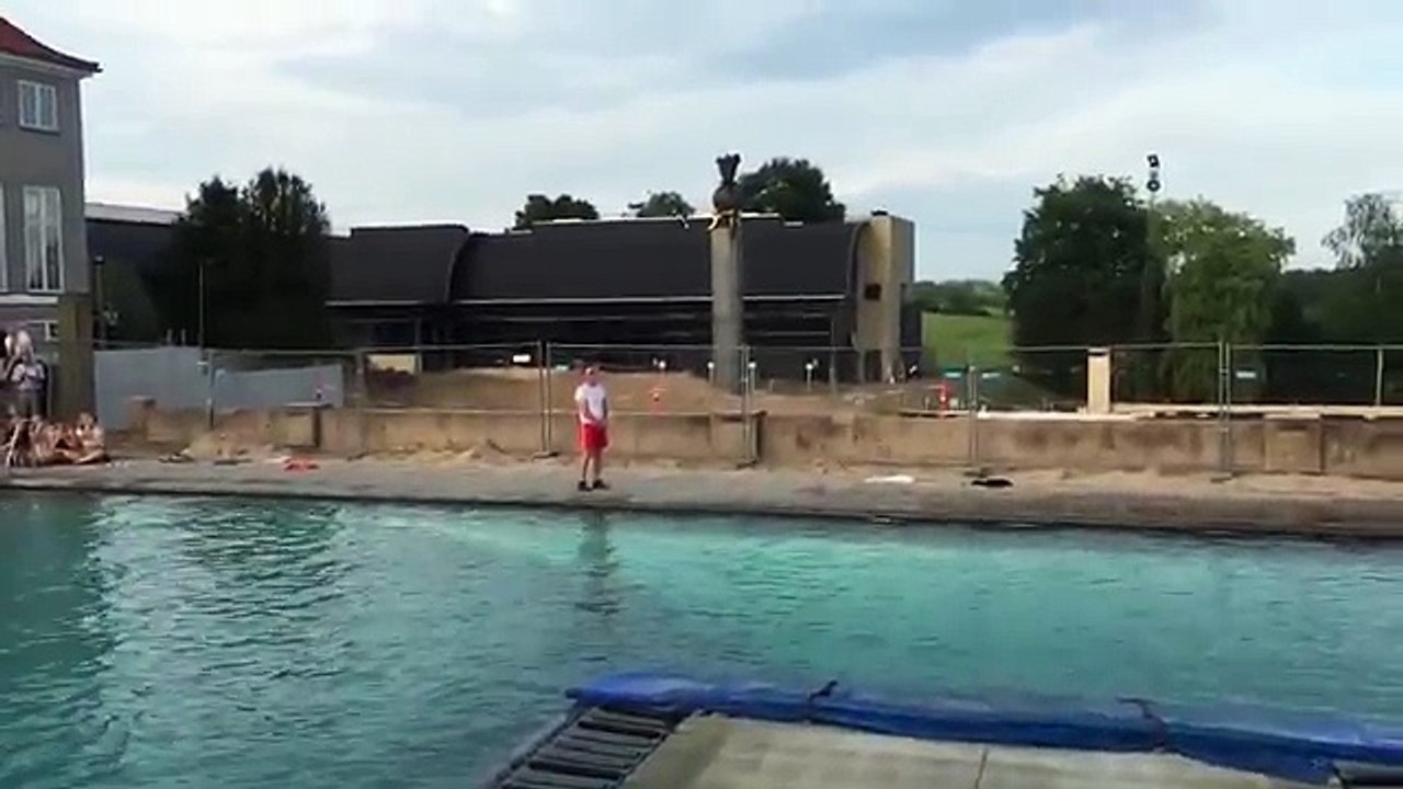 Plongeon en tandem bien raté... FAIL