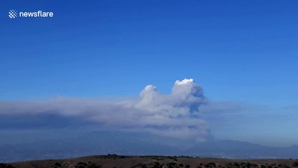 Dramatic time-lapse video captures Holy Fire’s massive smoke plume