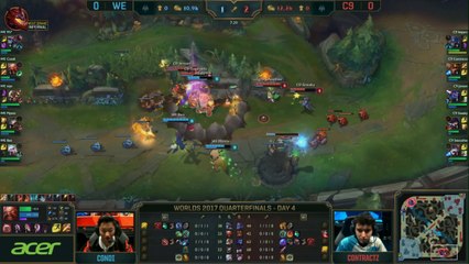 Team WE vs. Cloud9 - Highlights Game 1 - World Championship 2017 Knockout Stage