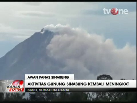 Aktivitas Meningkat, Sinabung Semburkan Awan Panas